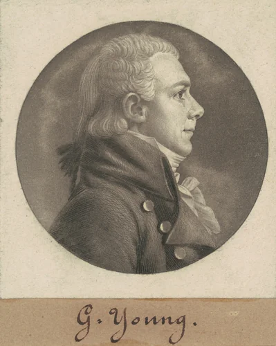 George Young by Charles B. J. Févret de Saint-Mémin, print, 1805