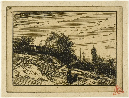 The Thicket by Charles-Émile Jacque, print, 1846