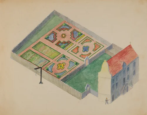 Stuyvesant's Great House by George Stonehill, index of american design, 1936