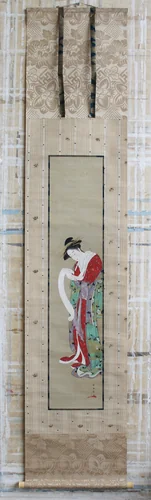 Courtesan Reading a Letter by Katsukawa Shunshô (勝川春章), painting, 1726-1792