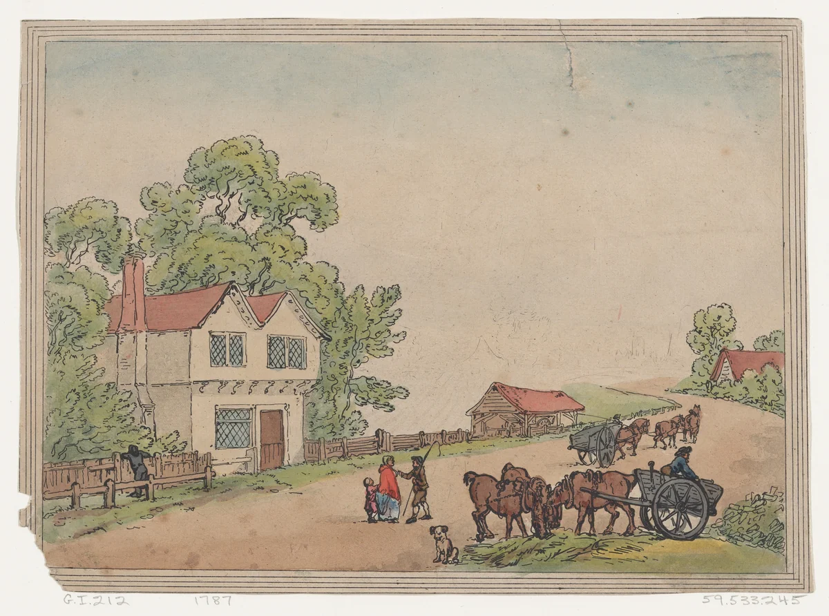 Rustic Sketch by Thomas Rowlandson, print, 1787