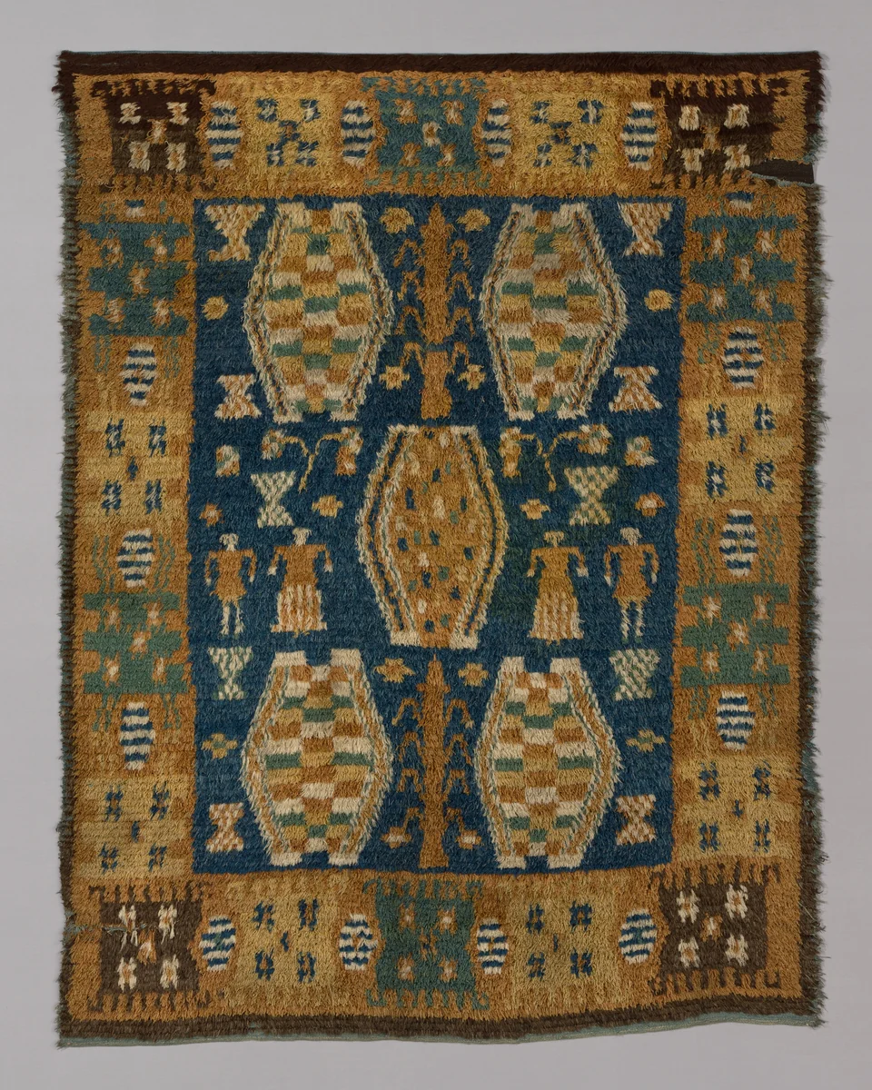 Carpet (Known as a "Ryijy" or "Rya") by Central Finland, textile, 1701-1725