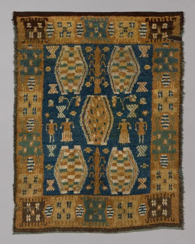 Carpet (Known as a "Ryijy" or "Rya") by Central Finland, textile, 1701-1725