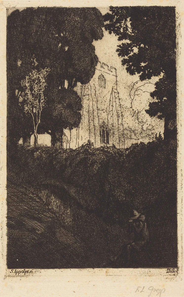 St. Ippolyts, No. 2 by F. L. Griggs, print, 1903