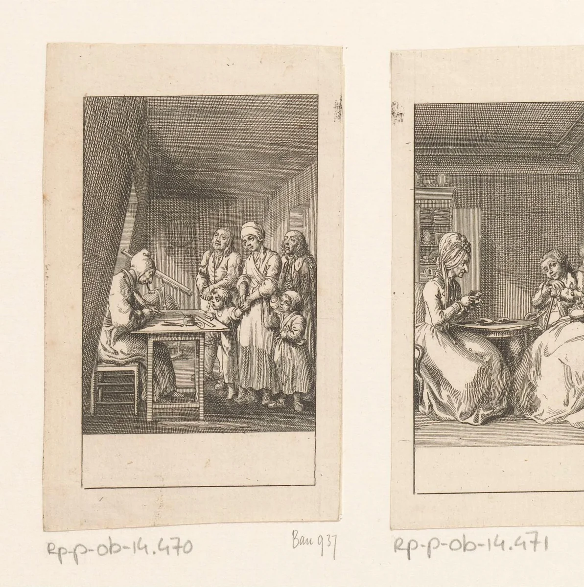 Dwaasheid van de astrologie by Daniel Nikolaus Chodowiecki, print, 1782