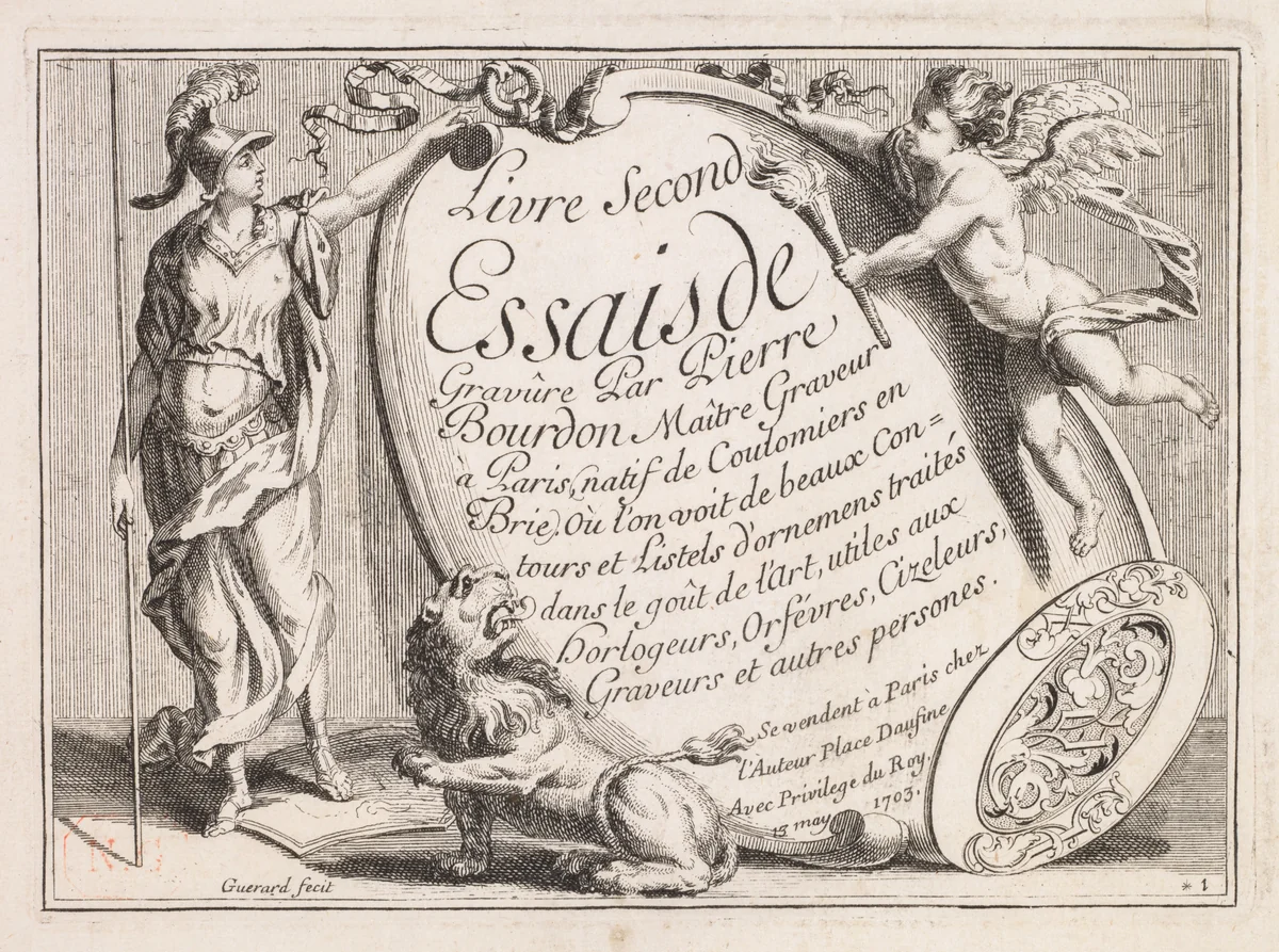 Goldsmith Design by Pierre Bourdon, print, 1703-1713