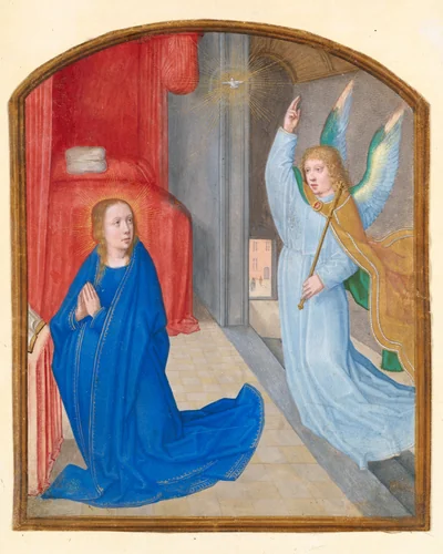 The Annunciation by Gerard David, manuscript, 1507-1513