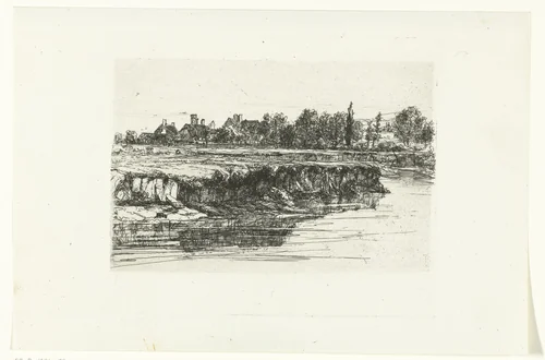 Oever van de Theems bij Sonning by Francis Seymour-Haden, print, 1863-1868