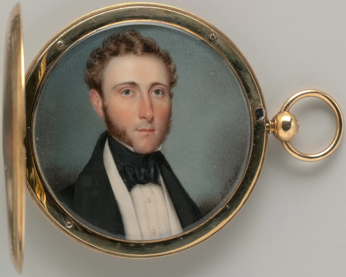 Portrait of a Gentleman by Alfred Thomas Agate, artwork, 1832-1835