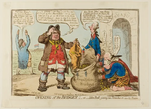 Opening of the Budget by James Gillray, print, 1796