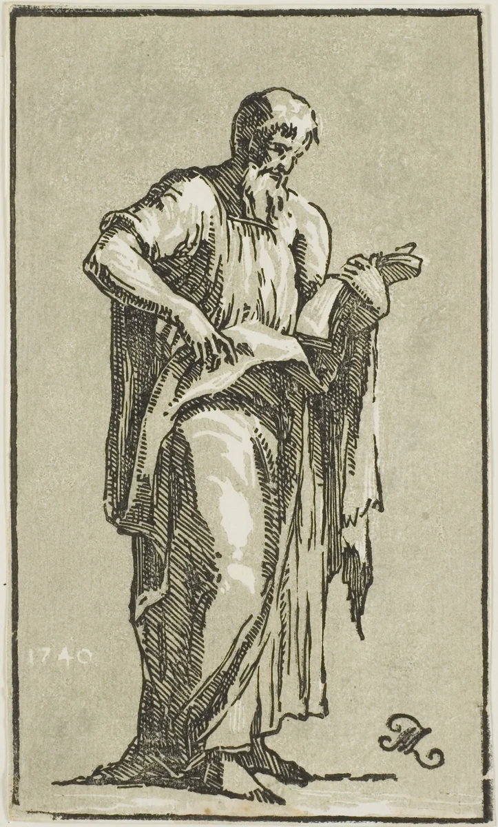 An Apostle by Anton Maria Zanetti, print, 1740