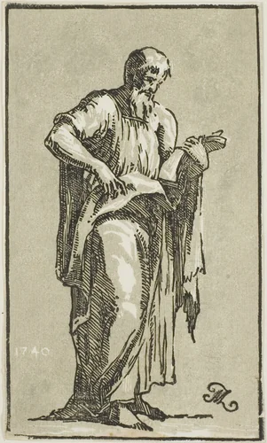 An Apostle by Anton Maria Zanetti, print, 1740