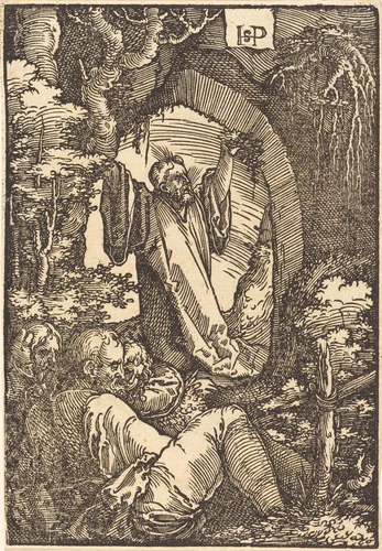 The Agony in the Garden by Sebald Beham, print, 1522