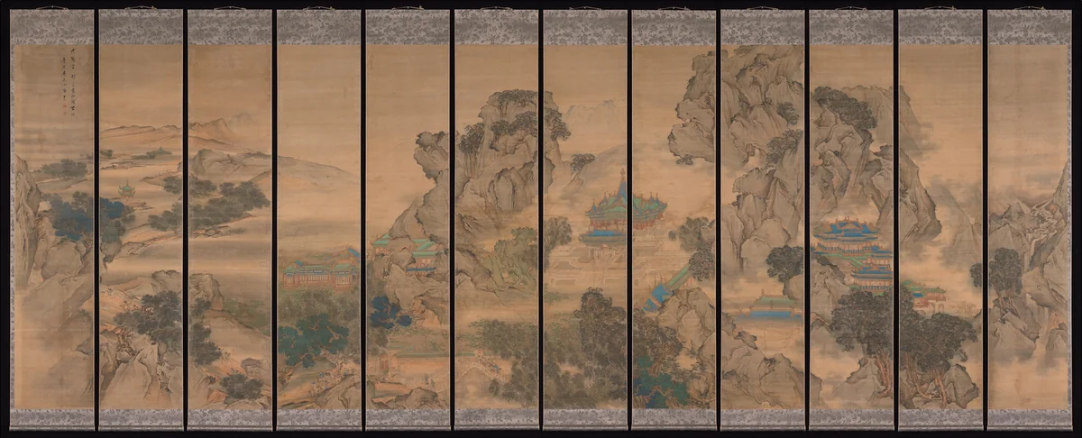 The Palace of Nine Perfections by Yuan Jiang (袁江), painting, 1691