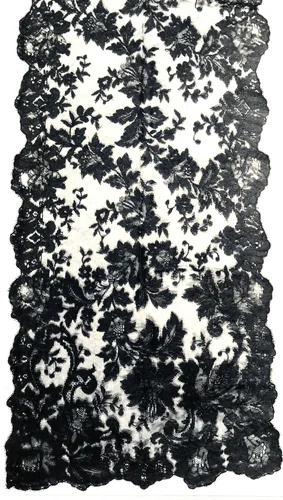 Stole by England or France, textile, 1870-1879