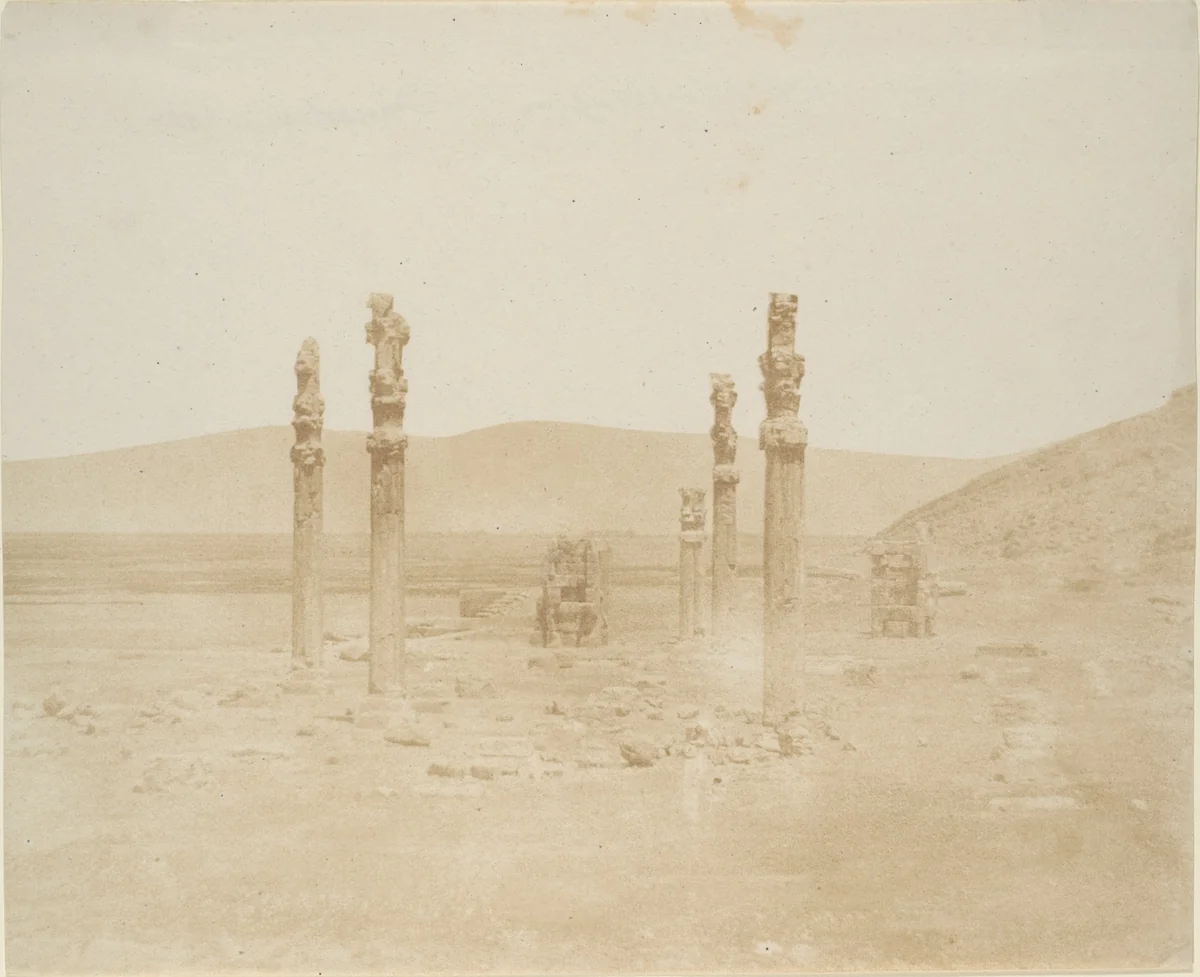 Ruine sulla prima terrazza, Persepolis by Luigi Pesce, photograph, 1858