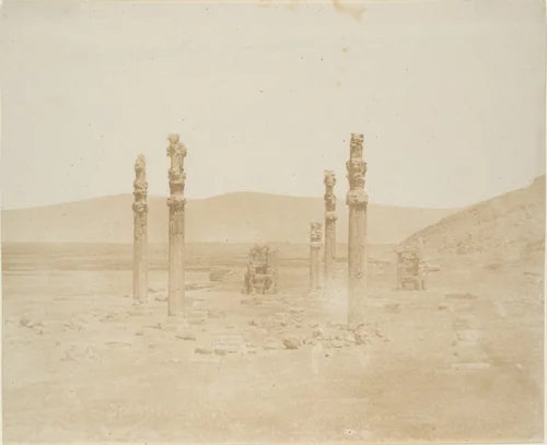 Ruine sulla prima terrazza, Persepolis by Luigi Pesce, photograph, 1858