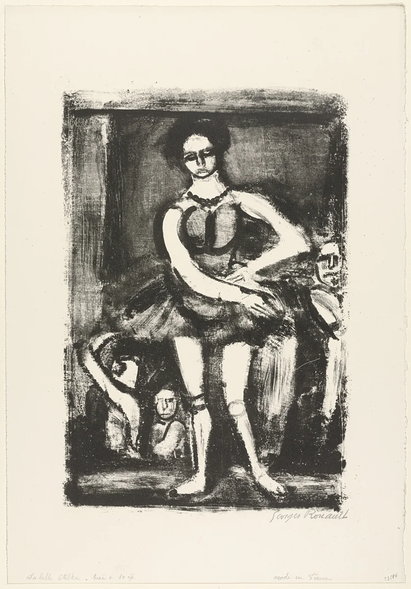 La Belle Etelka by Georges Rouault, print, 1924