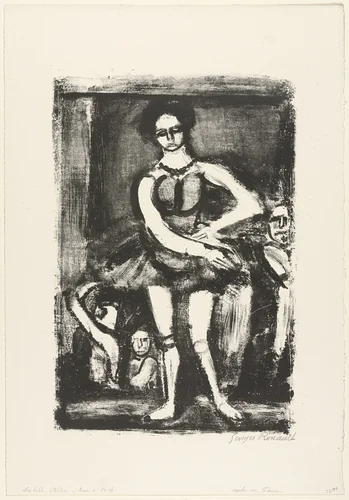 La Belle Etelka by Georges Rouault, print, 1924