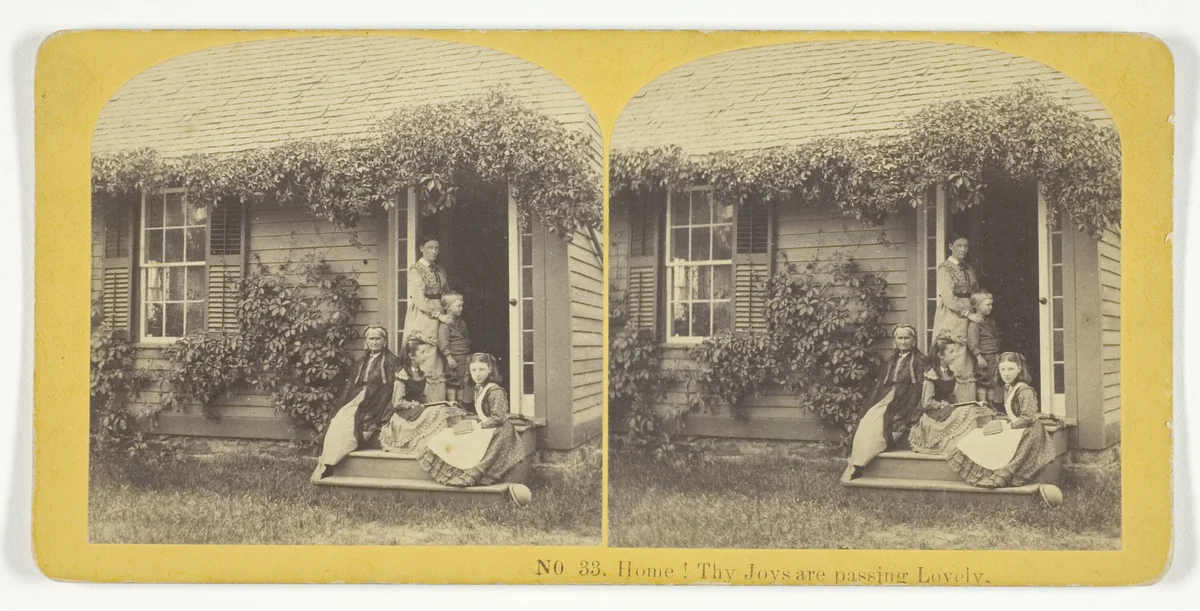 Home! Thy Joys are passing Lovely by Kilburn Brothers, photograph, 1855-1875
