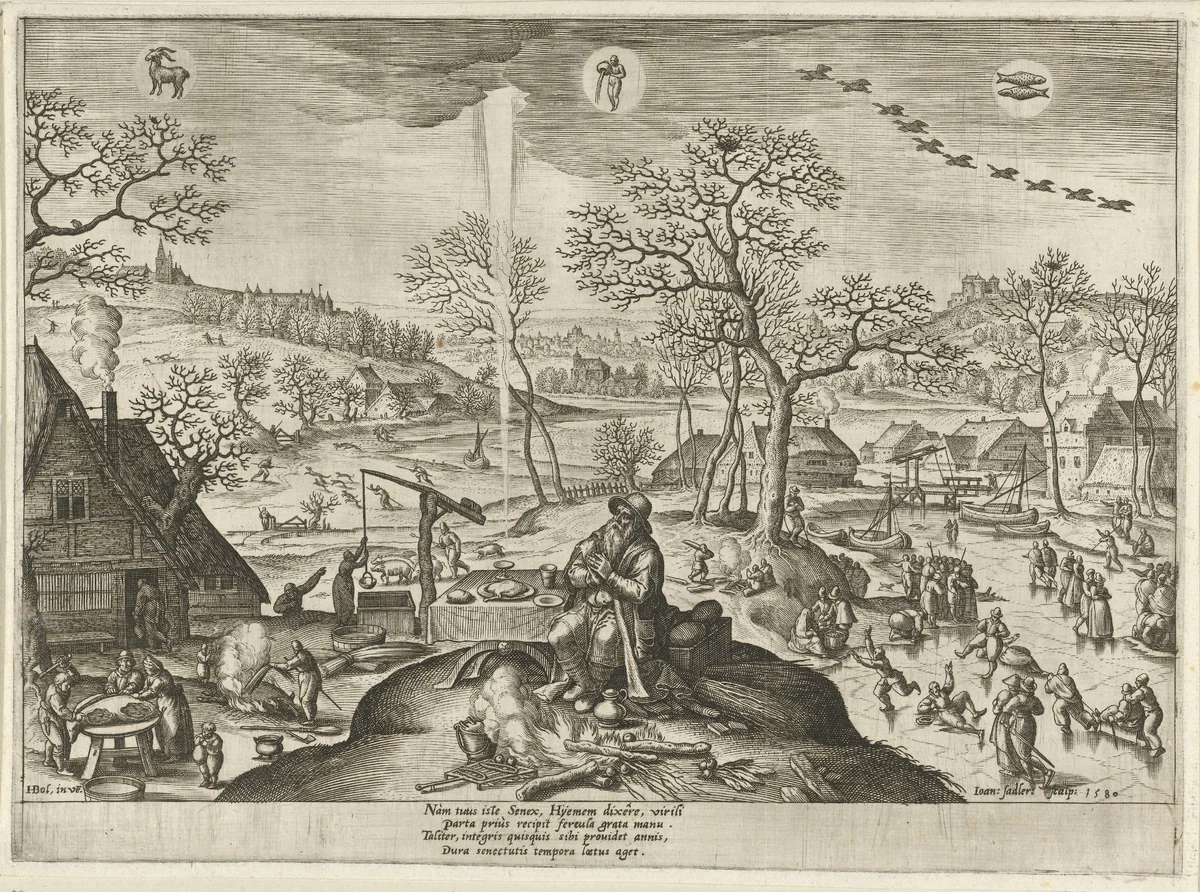 Winter by Unknown, print, 1580