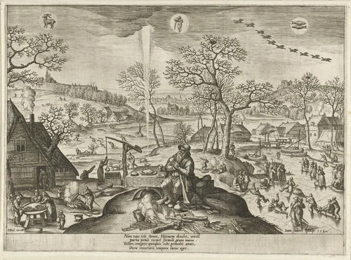 Winter by Unknown, print, 1580