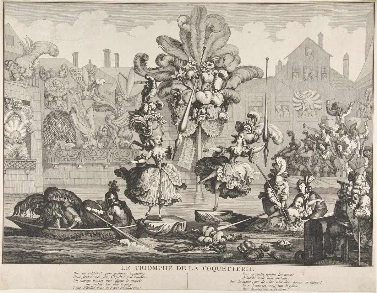 Le triomphe de la coquetterie by anonymous, print, 1700-1800