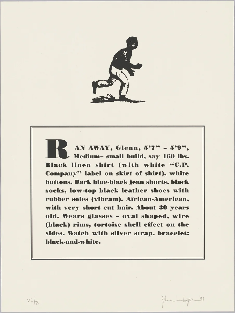 Untitled by Glenn Ligon, portfolio, 1993