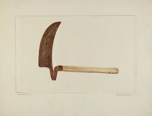 Spoke Cutter by LeRoy McCarrel, index of american design, 1935-1942