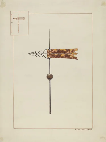 Weather Vane by Ernest A. Towers, Jr., index of american design, 1938