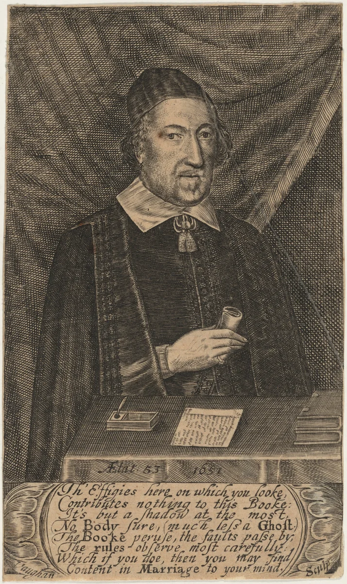 Thomas Hilde, Puritan Divine by Robert Vaughan, print, 1653