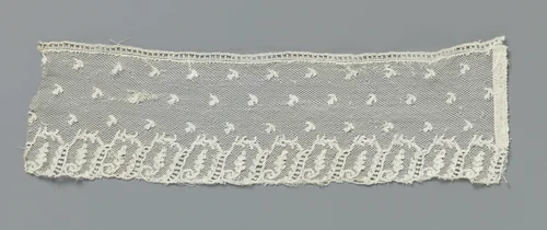 Strook kloskant met aaneengeschakelde schuingeplaatste rechthoeken by anonymous, other, 1875-1899