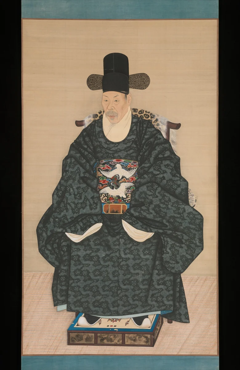 Portrait of Yun Dongseom (1710–1795) by Unidentified Artist, painting, 1780-1815