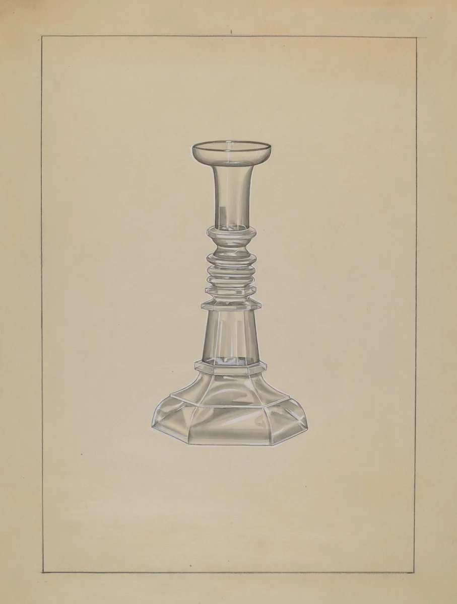 Candlestick by John Dana, index of american design, 1936