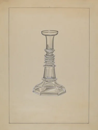 Candlestick by John Dana, index of american design, 1936