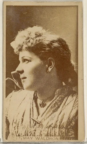 May Waldron, from the Actors and Actresses series (N45, Type 8) for Virginia Brights Cigarettes by Allen & Ginter, photograph, 1885-1891