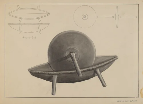 Spice Grinder by Francis Law Durand, index of american design, 1937