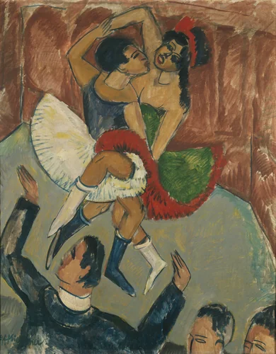 Verschiedene Titel (N*tanz, Zirkusszene, Variété, Wanderzirkus, Tanzpaar) by Ernst Ludwig Kirchner, painting, 1911