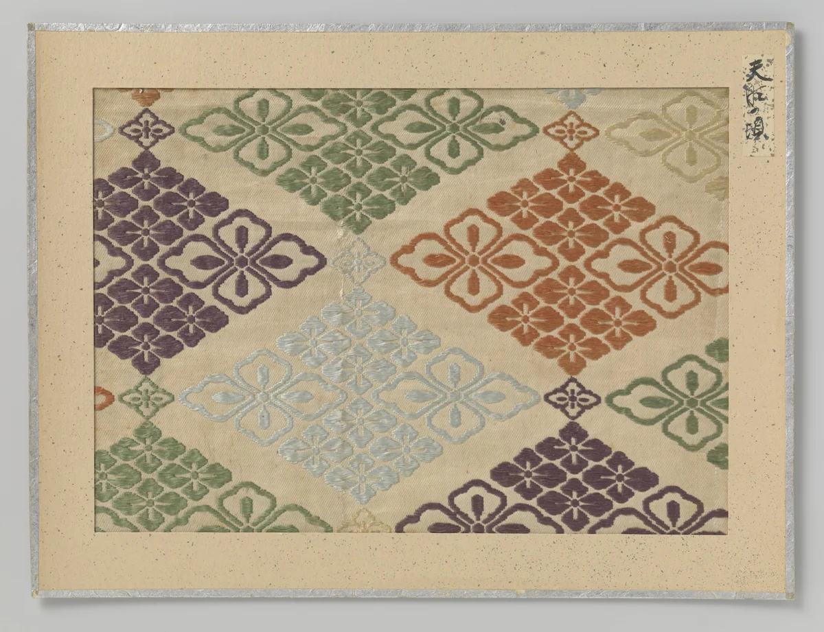 Fragment textiel by anonymous, textile, 1781-1789