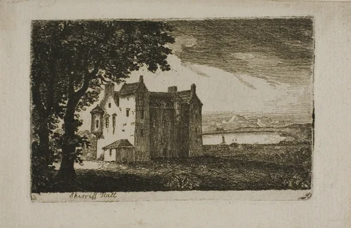 Sheriff Hall by John Clerk, print, 1748-1812
