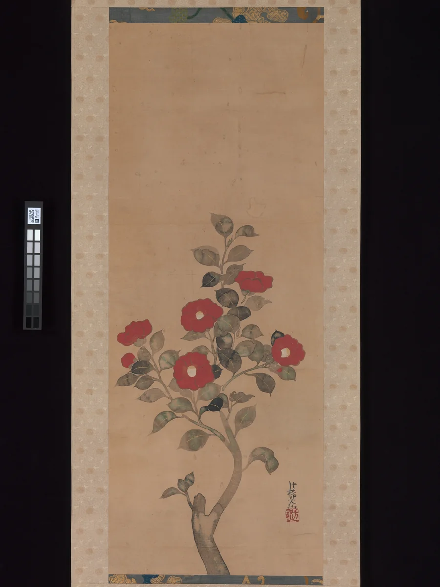 Camellias by Ogata Kōrin, painting, 1658-1716