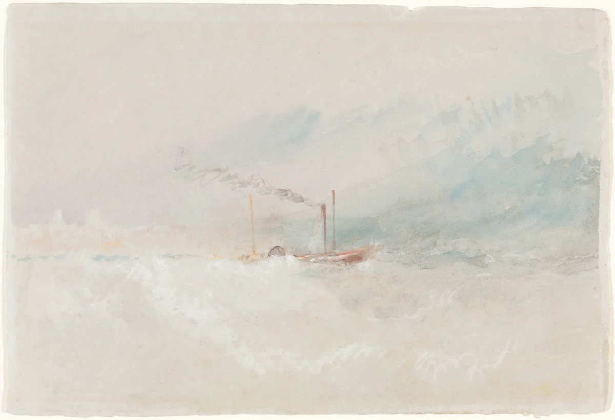 A Packet Boat off Dover by Joseph Turner, drawing, 1836