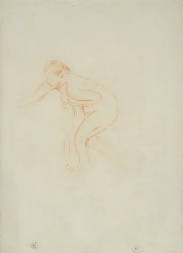 Bather by Pierre-Auguste Renoir, drawing, 1875-1919