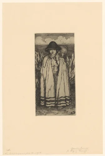 Jongen uit Tacoronte, Tenerife by Amelia Bauerle, print, 1904