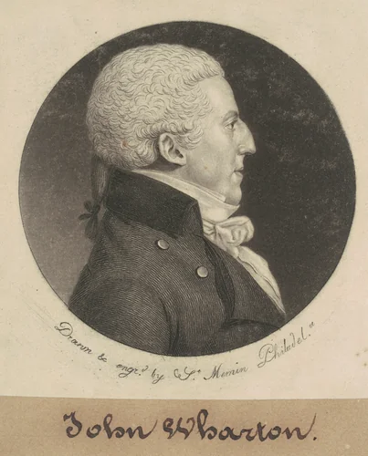 John Wharton by Charles B. J. Févret de Saint-Mémin, print, 1799