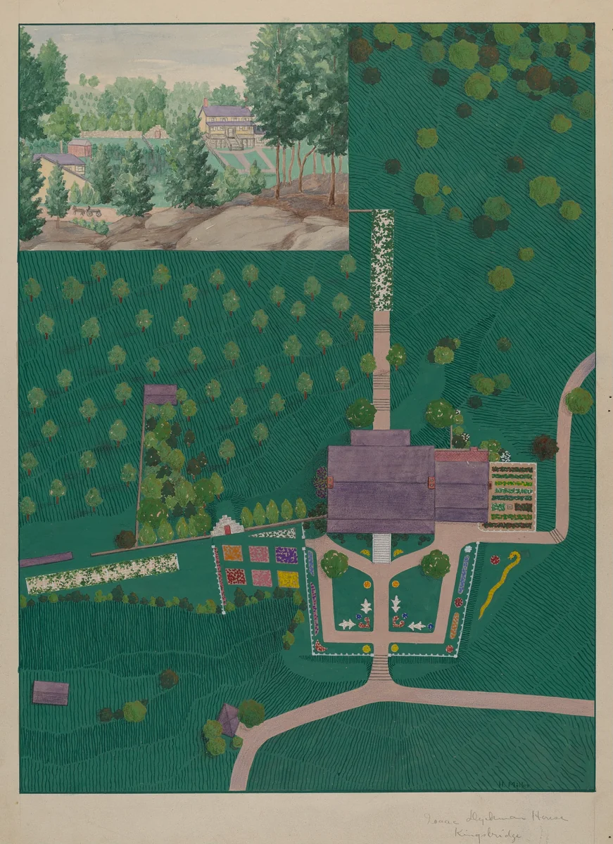 Isaac Dyckman House by Helen Miller, index of american design, 1936