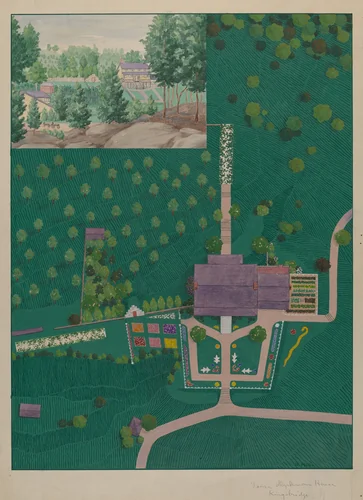 Isaac Dyckman House by Helen Miller, index of american design, 1936