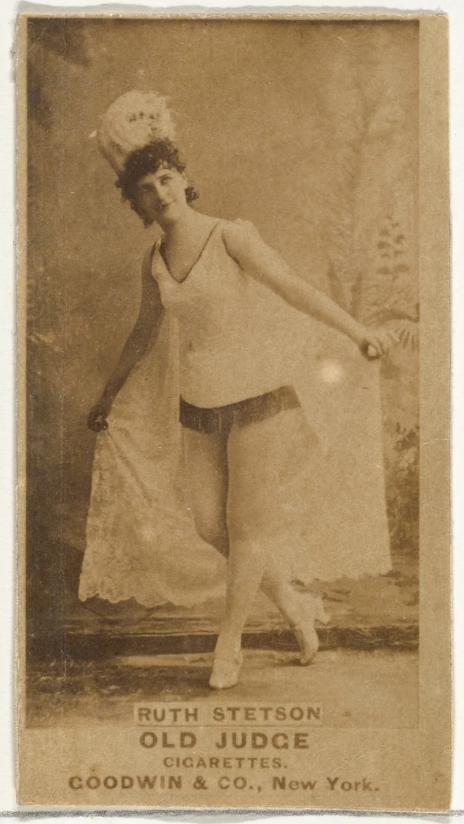 Ruth Stetson, from the Actors and Actresses series (N171) for Old Judge Cigarettes by Goodwin & Company, photograph, 1886-1890