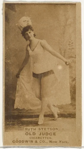 Ruth Stetson, from the Actors and Actresses series (N171) for Old Judge Cigarettes by Goodwin & Company, photograph, 1886-1890