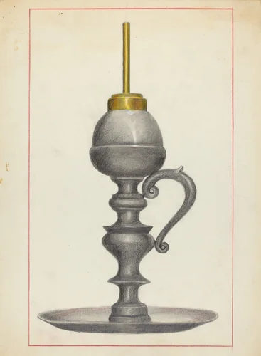Lamp by Joseph Leboit, index of american design, 1935-1942